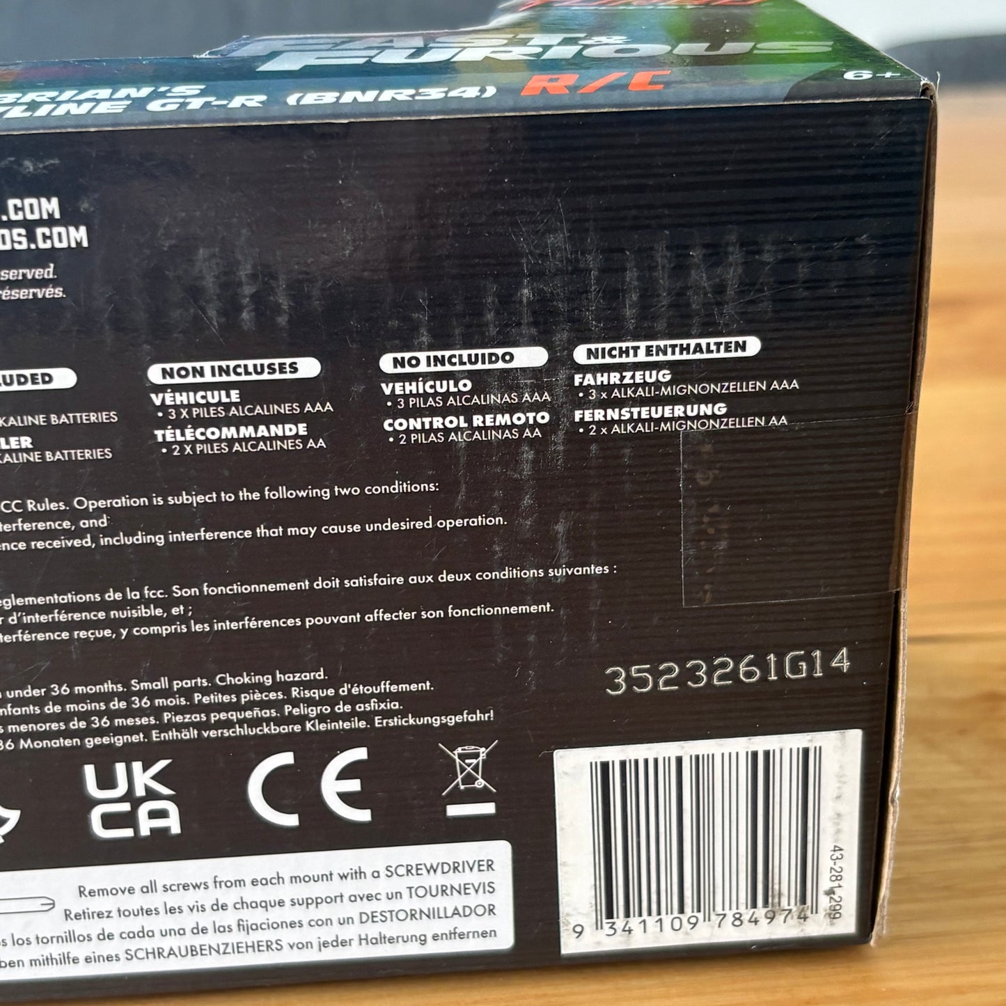 Fast & Furious Brian's Toyota Nissan Skyline RC Car Jada 1:24 2.4GHz Turbo New