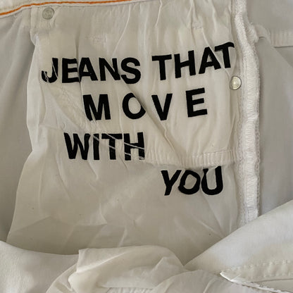 Johnny Bigg Men’s White Jeans SZ 42-inch Waist Zip Fly New With Tags