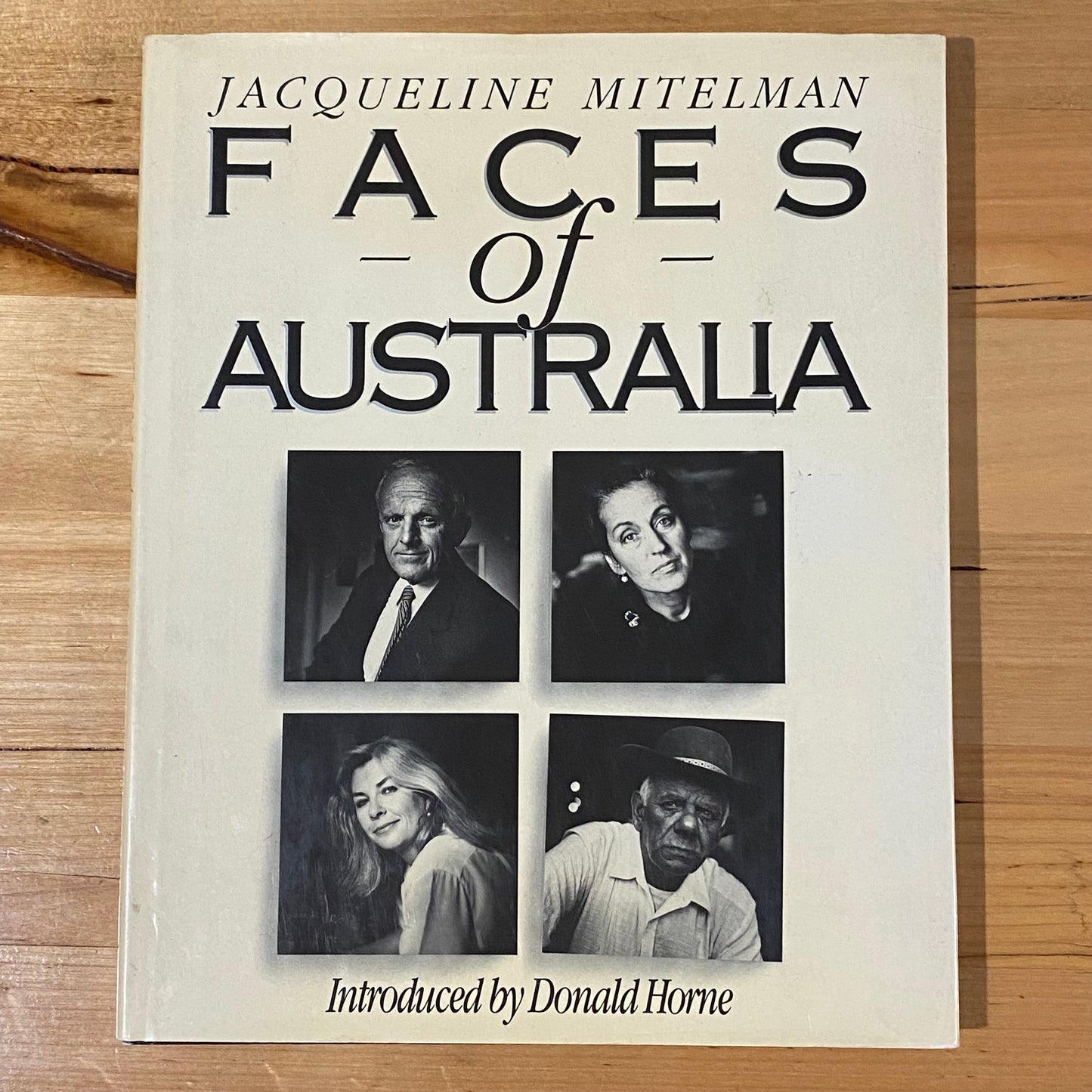 Faces Of Australia by Jacqueline Mitelman Vintage Hardcover 1988 GD