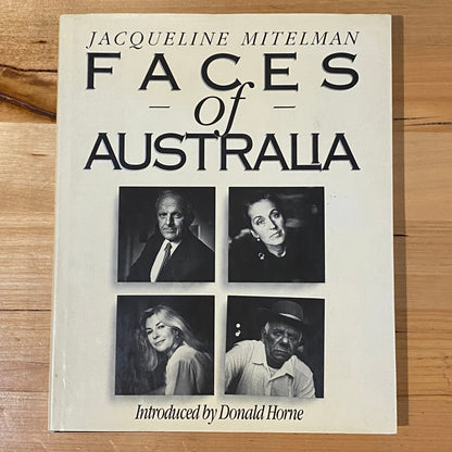 Faces Of Australia by Jacqueline Mitelman Vintage Hardcover 1988 GD