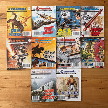 Commando War Comic Bundle x 10 Printed 1994 DC Thomson 107