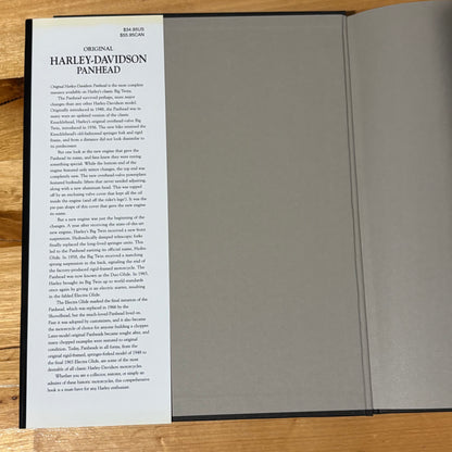 Original Harley-Davidson Panhead Restorer's Guide 1948-1965 Hardcover 2002 GD