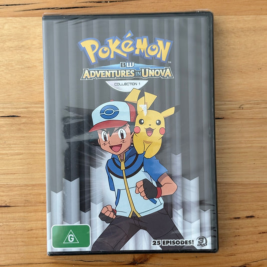 Pokémon Black and White Adventures in Unova Collection 2 DVD PAL 4 New Sealed