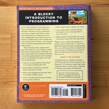 Learn To Program With Minecraft by Craig Richardson Paperback GD