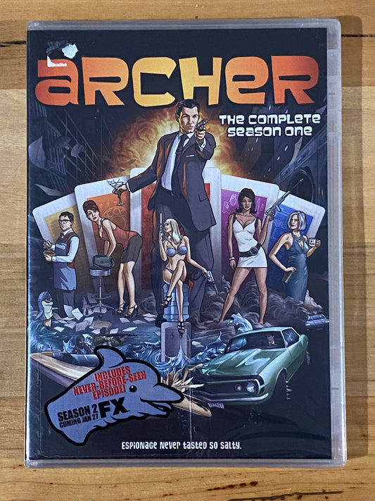 Archer The Complete Seasons 1,2 & 4 DVD Cult Animation 2-Disc Sets NTSC 4 VGC