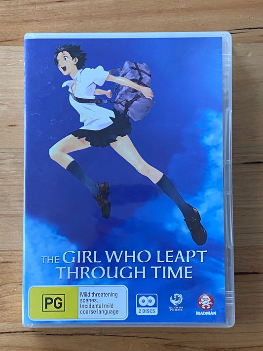 The Girl Who Leapt Through Time DVD Anime 2-Disc Set PAL 4 VGC