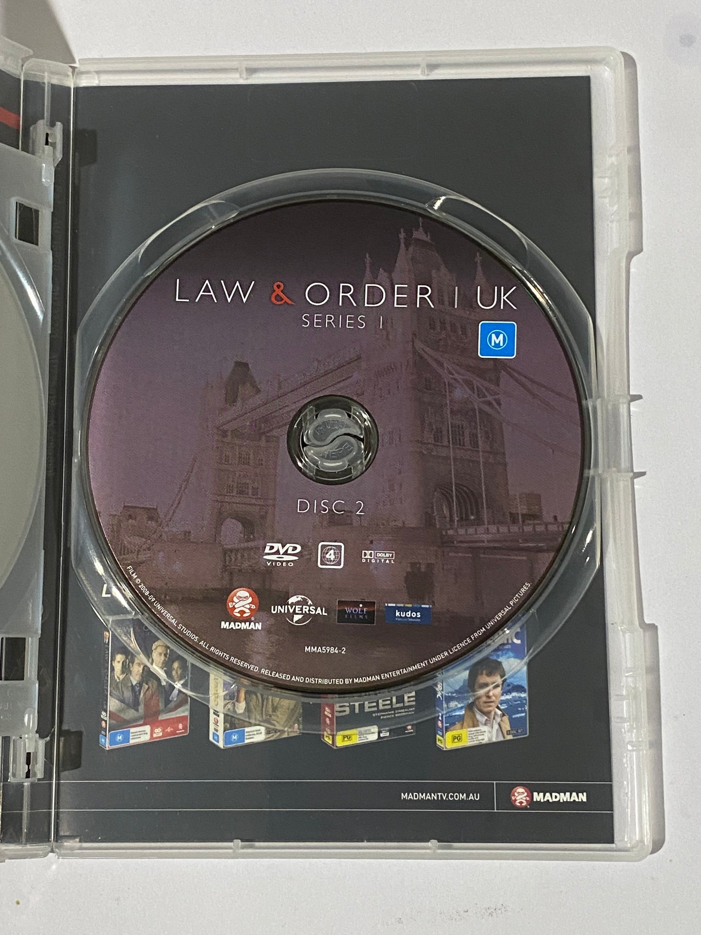 Law & Order UK Series 1 DVD ITV Drama 2-Disc Set PAL 4 VGC