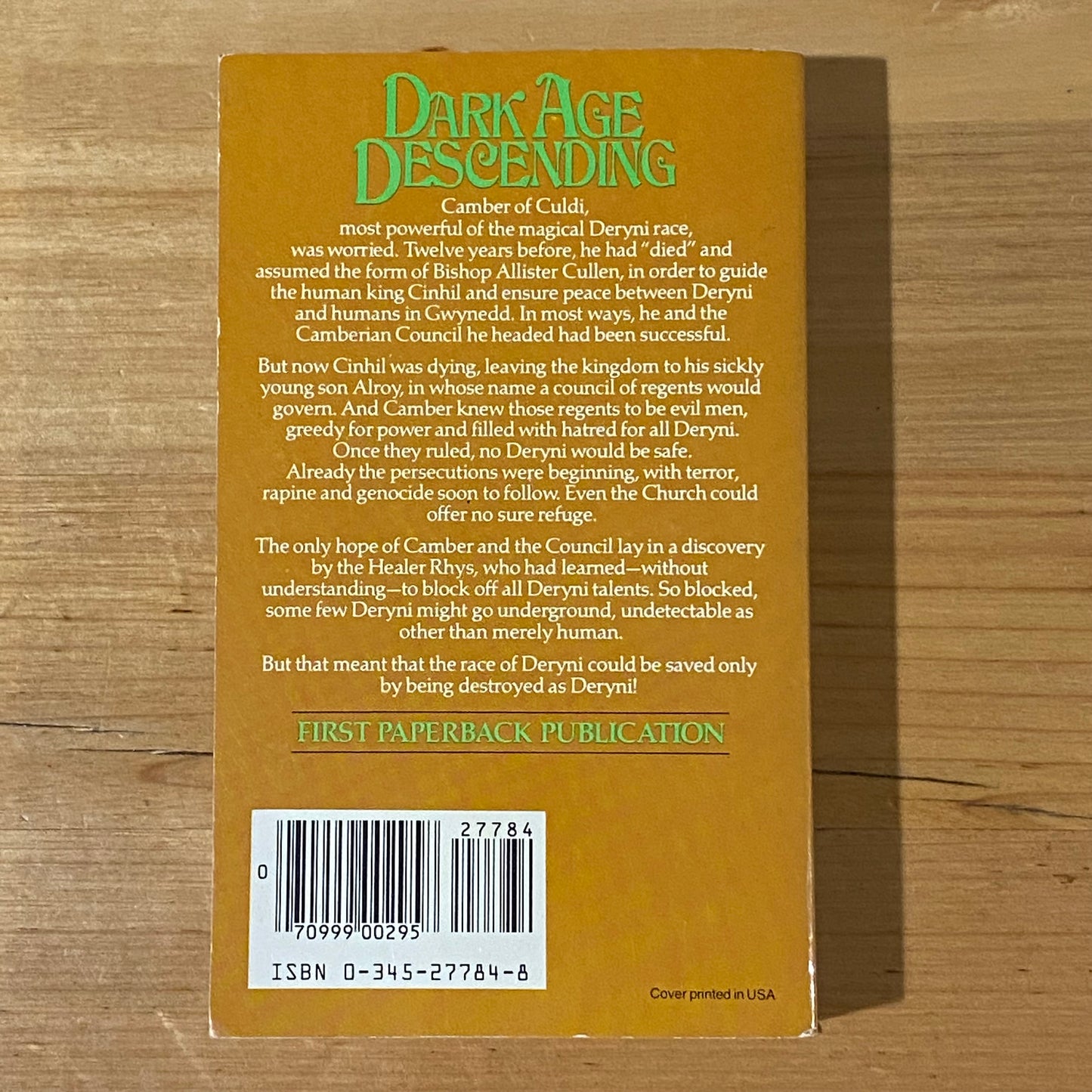 Camber The Heretic by Katherine Kurtz Paperback 1981 GD