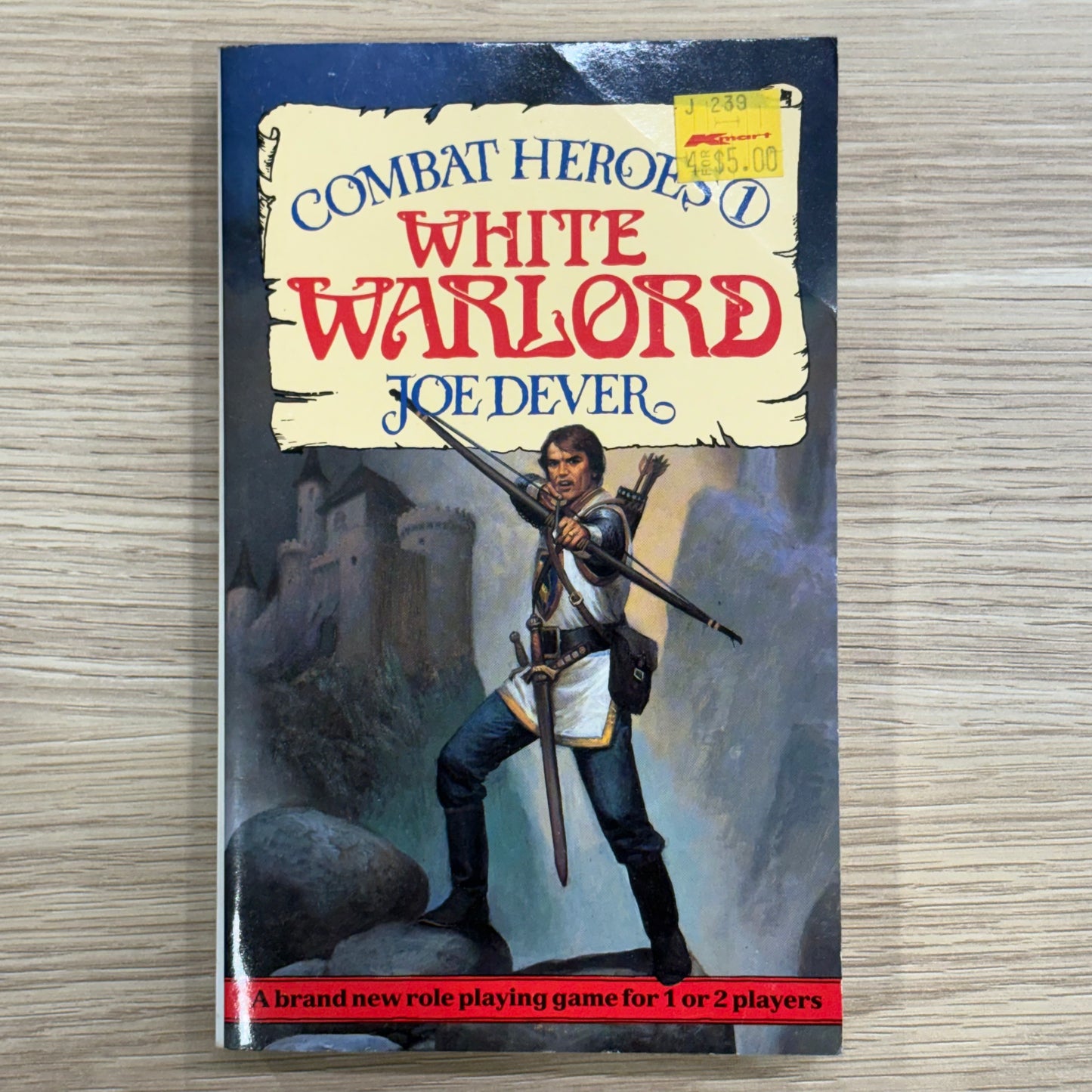 Black Baron & White Warlord by Joe Dever Combat Heroes 1 Paperback 1986 GD