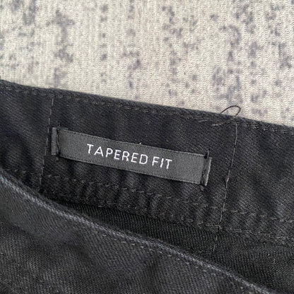 Tarocash Men’s Jeans Tapered Denim Black Size 42-inch Waist Zip Fly New With Tags