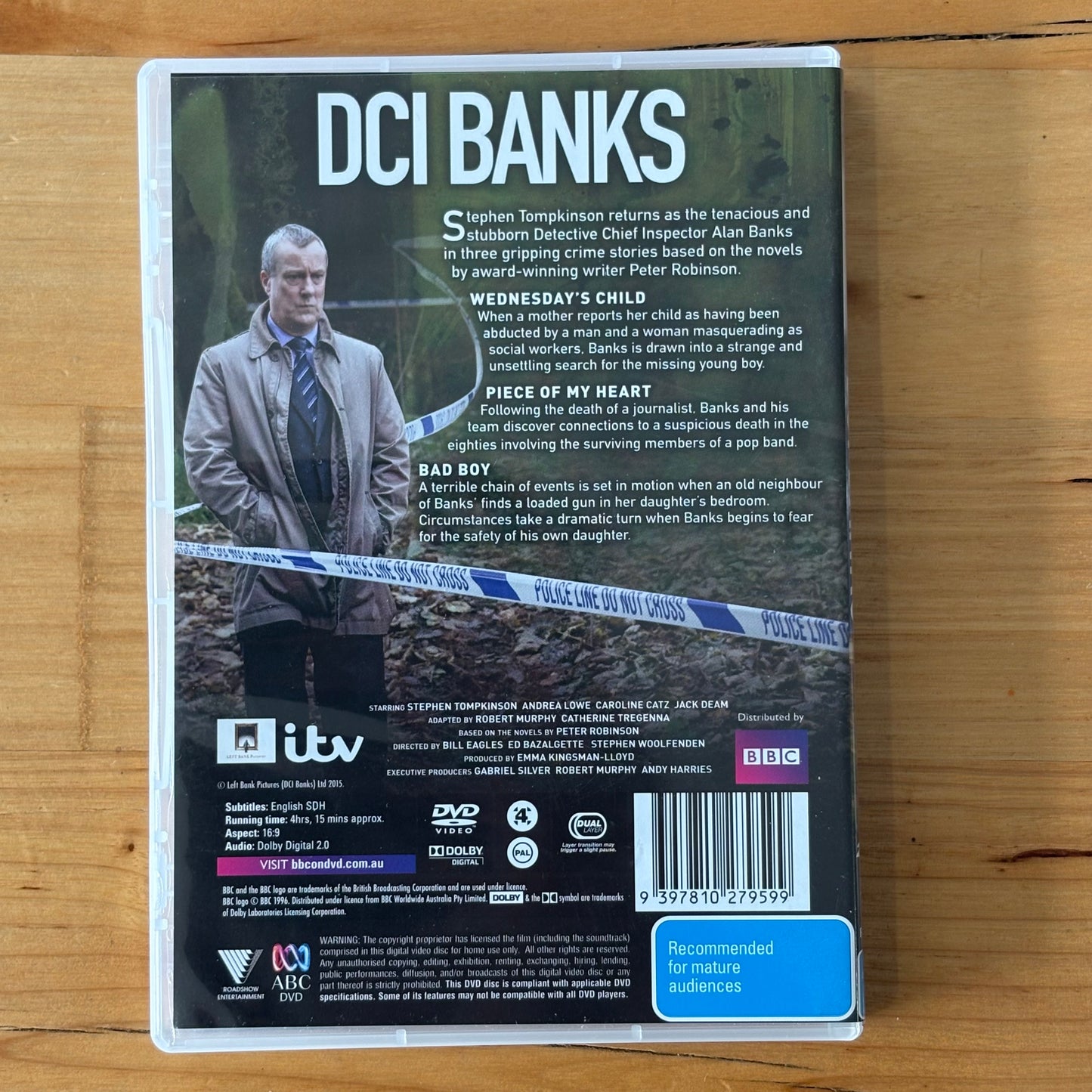 DCI Banks Series 1-5 Complete DVD British Detective Drama 2-Disc PAL 4 VGC