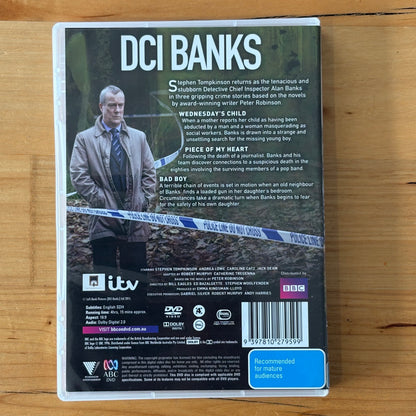 DCI Banks Series 1-5 Complete DVD British Detective Drama 2-Disc PAL 4 VGC