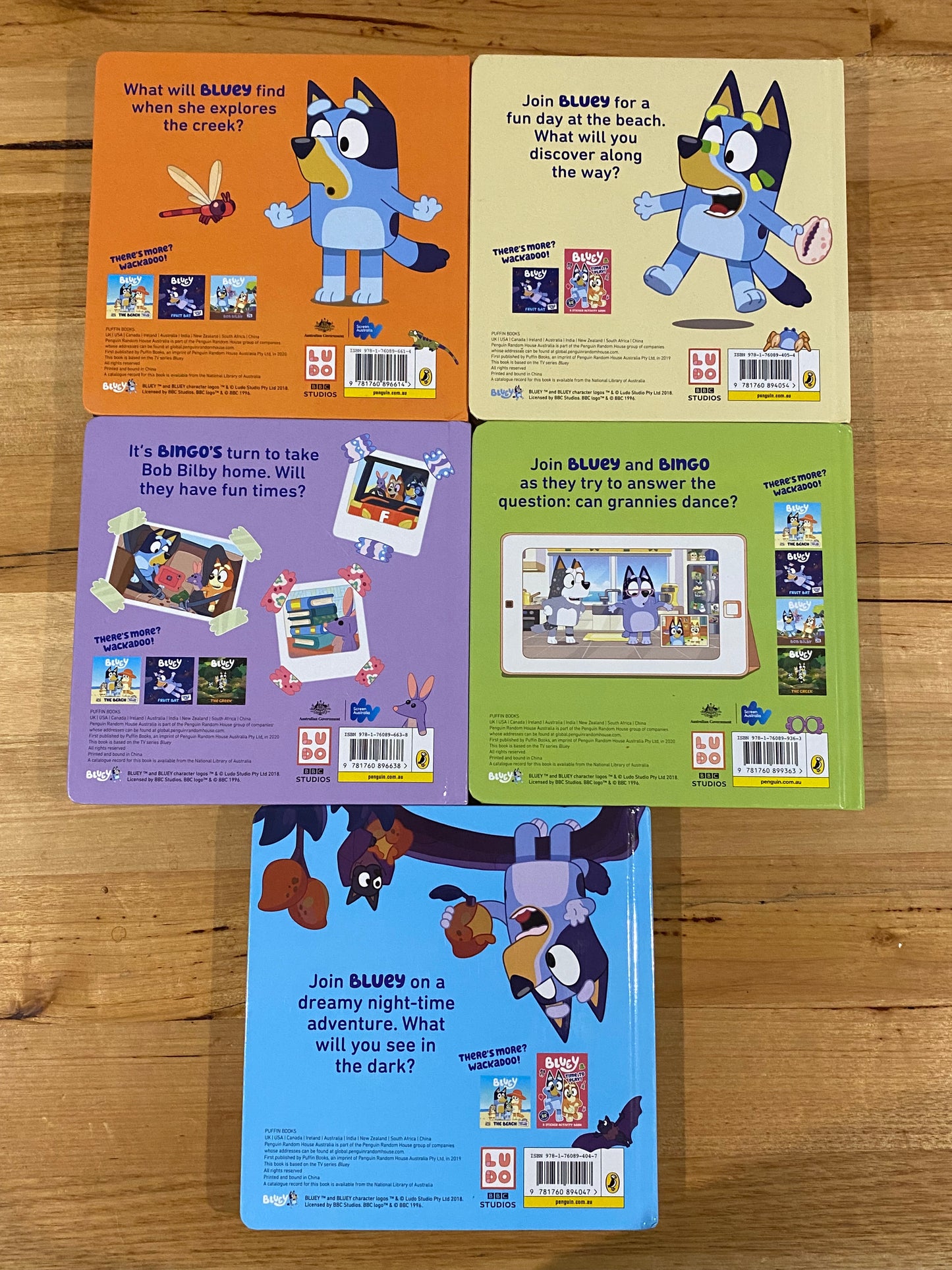 Bluey - Five Hardcover Book Bundle Books in Very Good condition