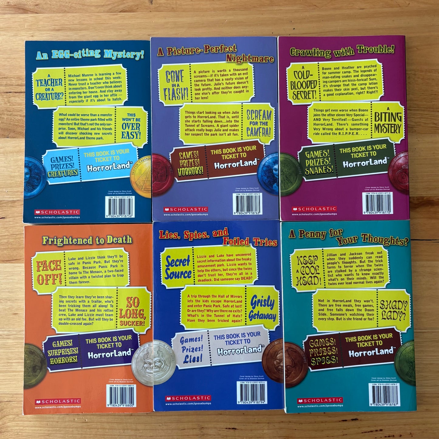 Goosebumps Horrorland Paperbacks R.L. Stine 1-19 Complete Run GD