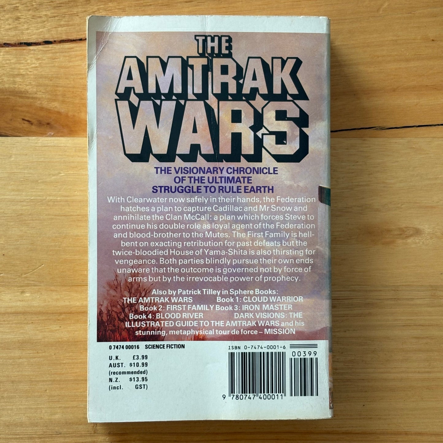 Amtrak Wars by Patrick Tilley Paperback Complete Set 1980s VTG GD