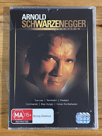 Arnold Schwarzenegger Collection DVD 6 Movies PAL 4 New Sealed