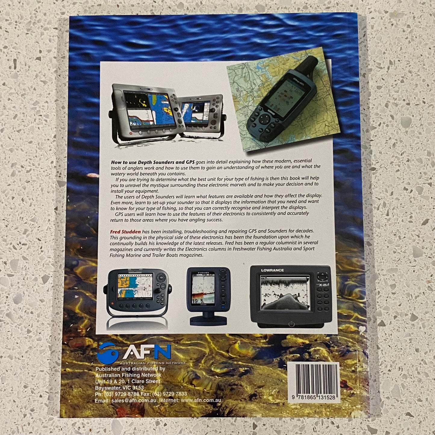 How To Use Depth Sounders and GPS Fishing Book AFN Technical Fred Studden GD