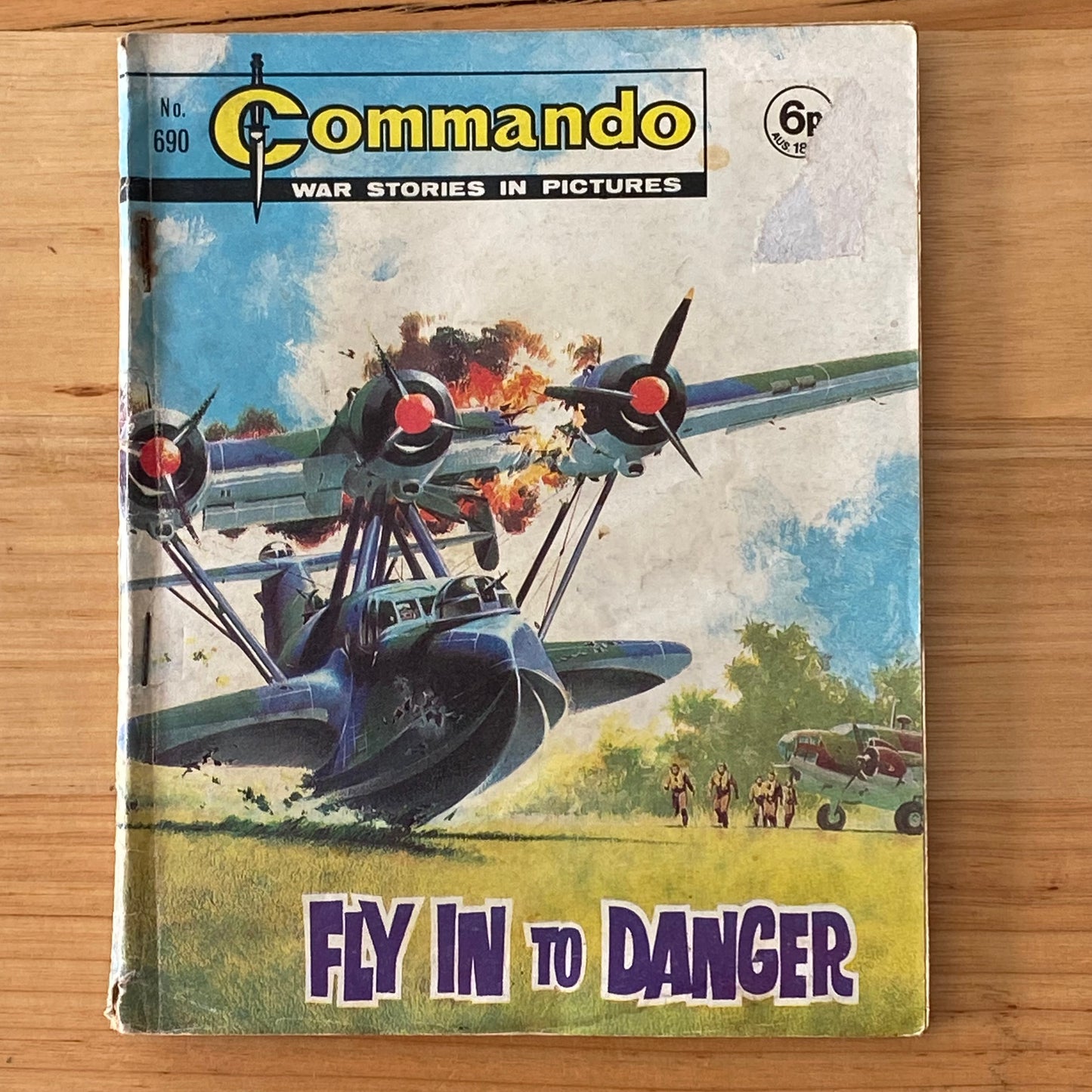 Commando War Comic #690 Fly In To Danger 1972