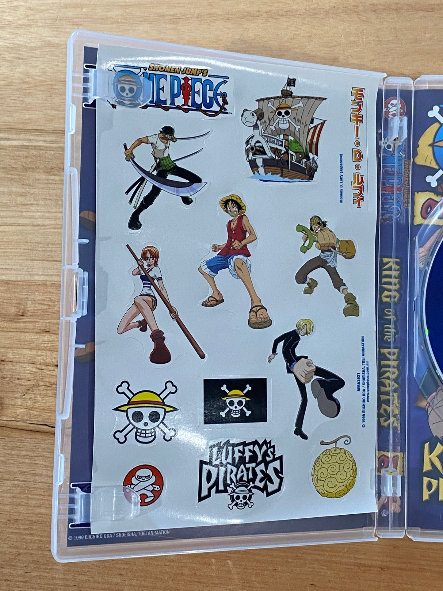 One Piece King Of The Pirates 01 DVD Shonen Jump Complete With Stickers VGC