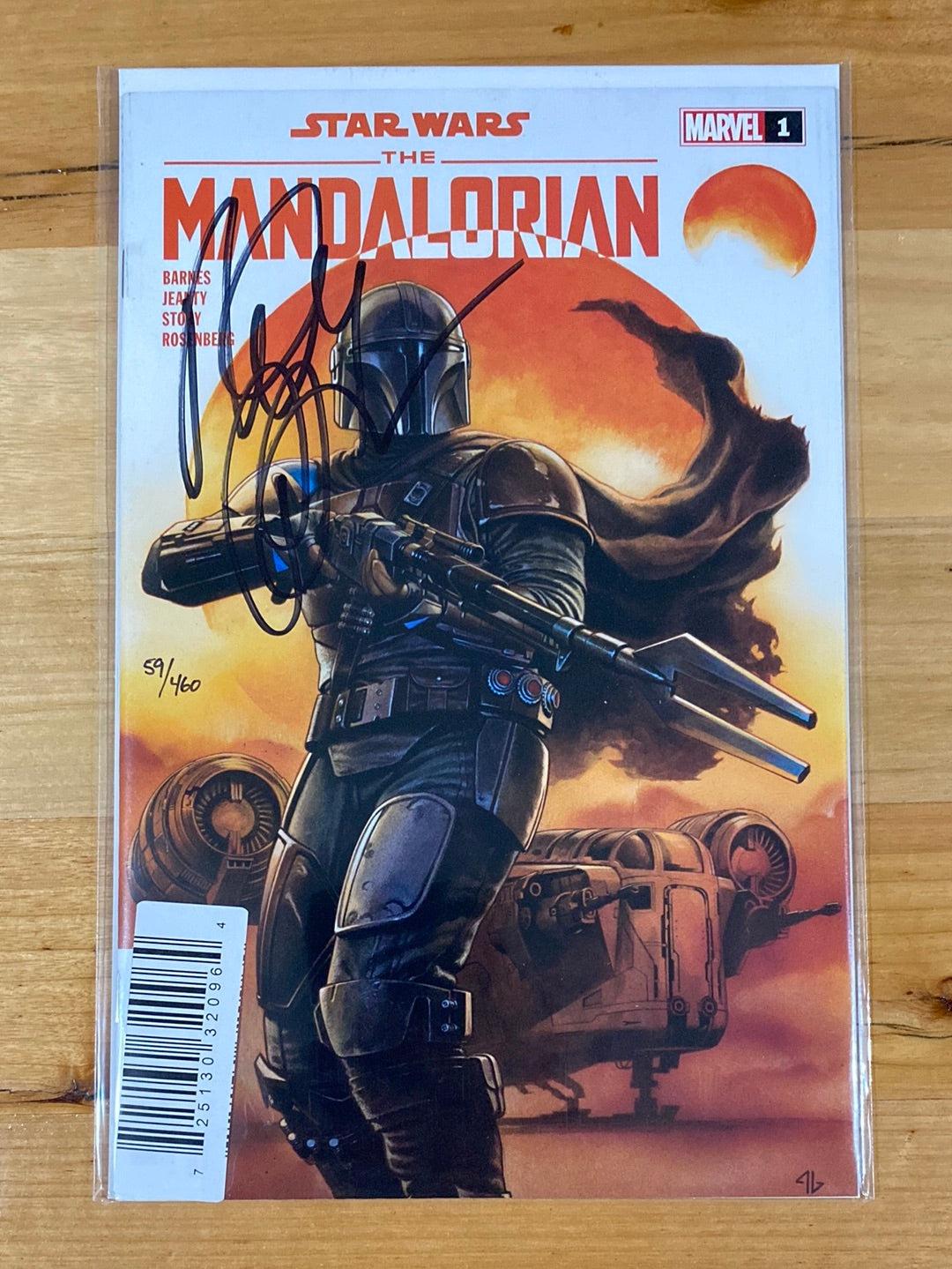 STAR WARS: THE MANDALORIAN (2022) #1 SIGNED BY BILLY BARNES WITH COA