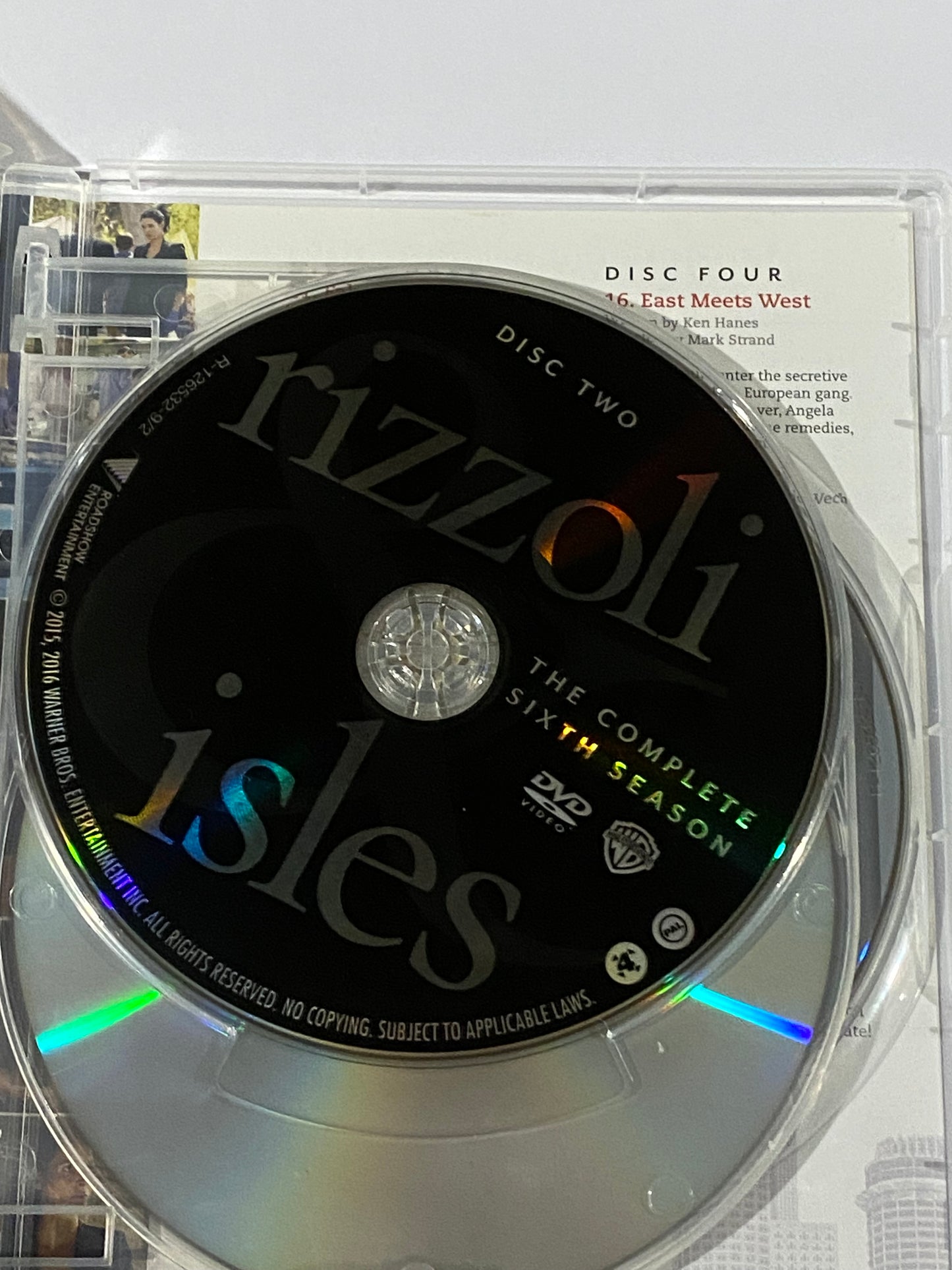 Rizzoli & Isles Complete Season 6 ­DVD 4-Disc Set PAL 4 VGC