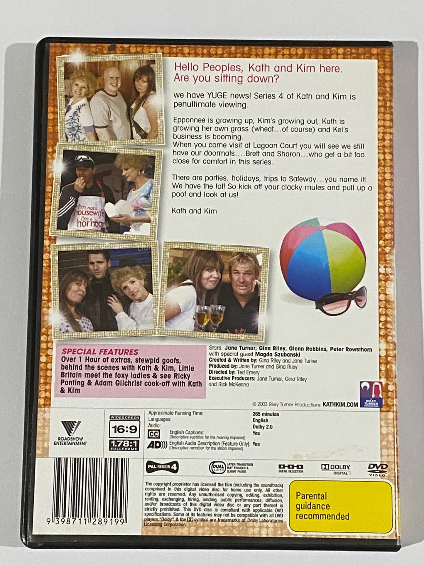 The Original Kath & Kim Series 4 DVD  2-Disc Set PAL 4 VGC