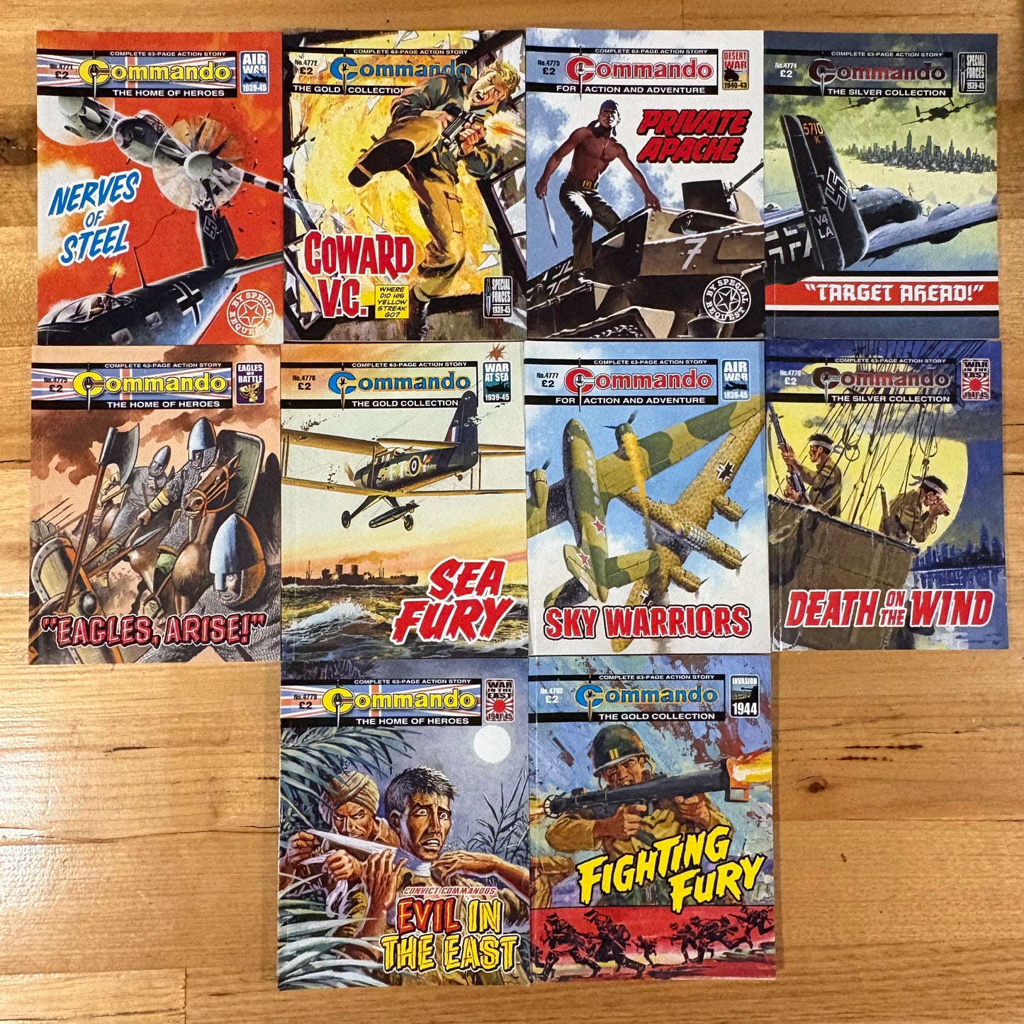 Commando War Comics x 10 Bundle Printed 2015 DC Thomson 047