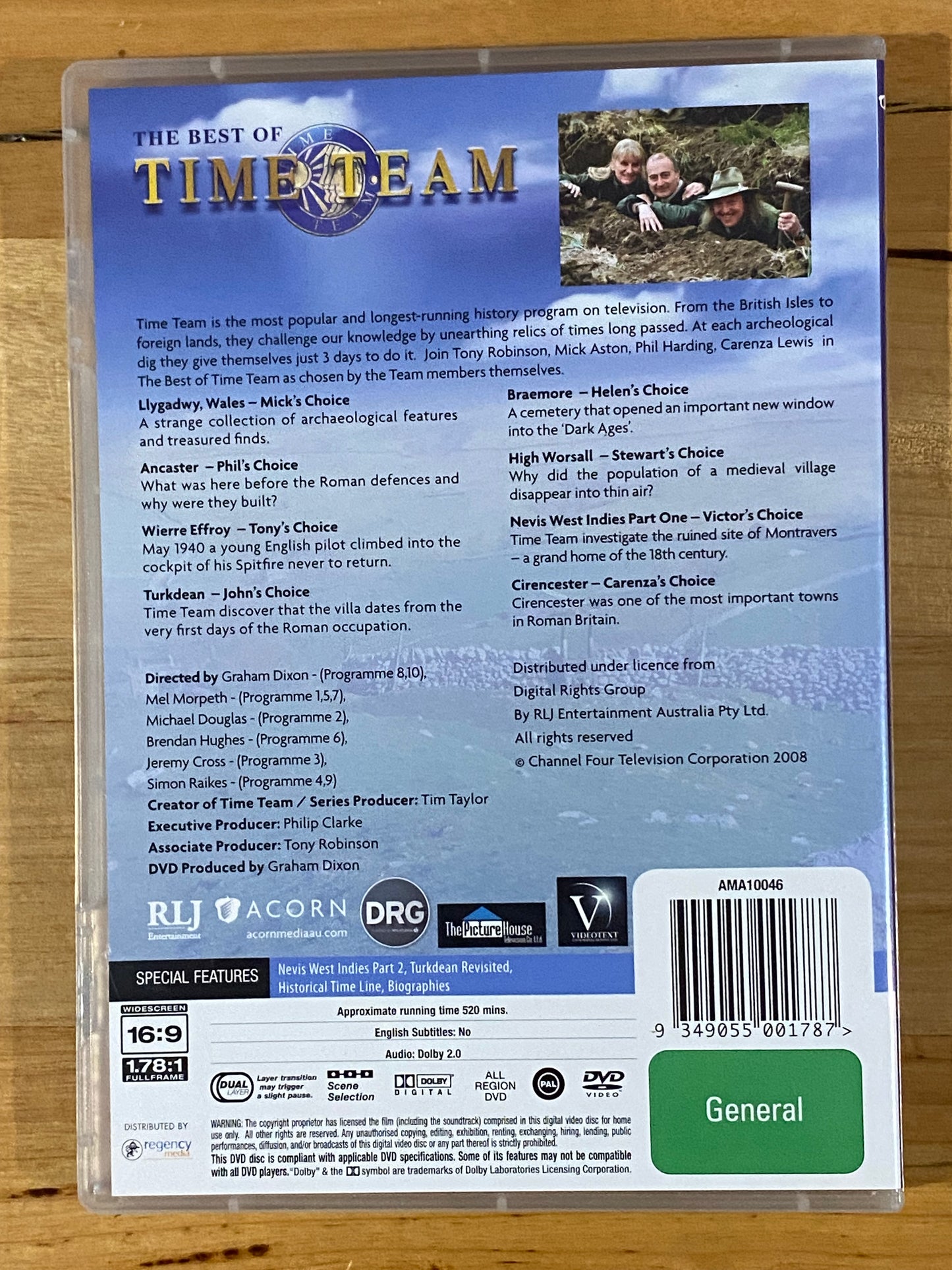 Time Team Digs Roman Britain and more DVD Bundle Tony Robinson PAL 4 VGC