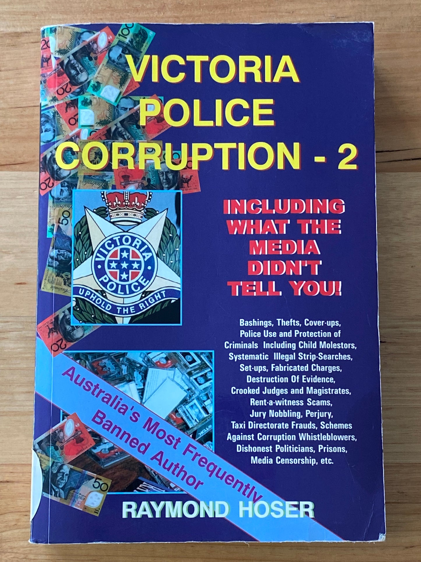 Victorian Police Corruption 2 by Raymond Hoser Paperback 1999 GD