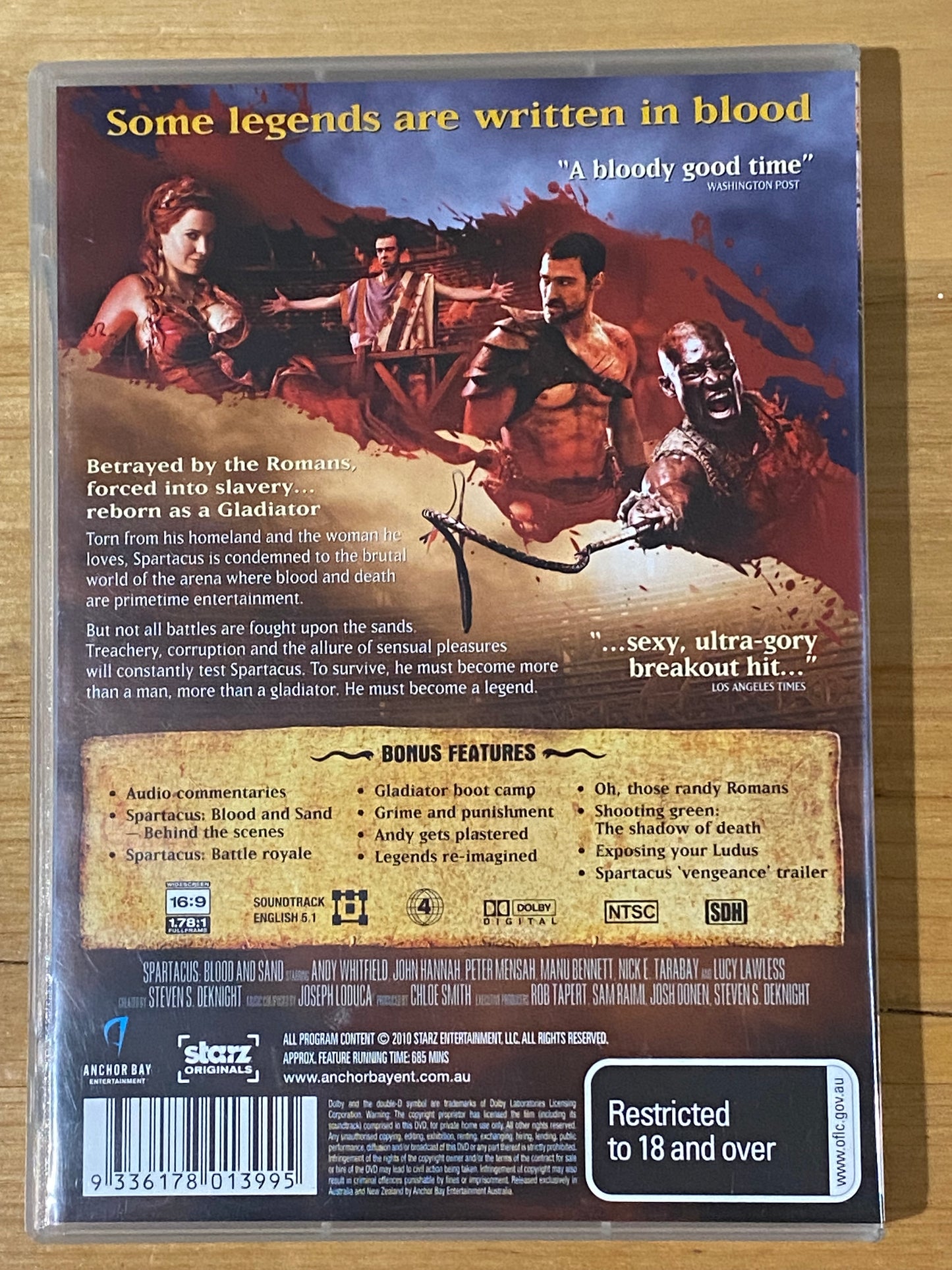 Spartacus Limited Edition Box-Set DVD 6-Disc Set NTSC 4 VGC