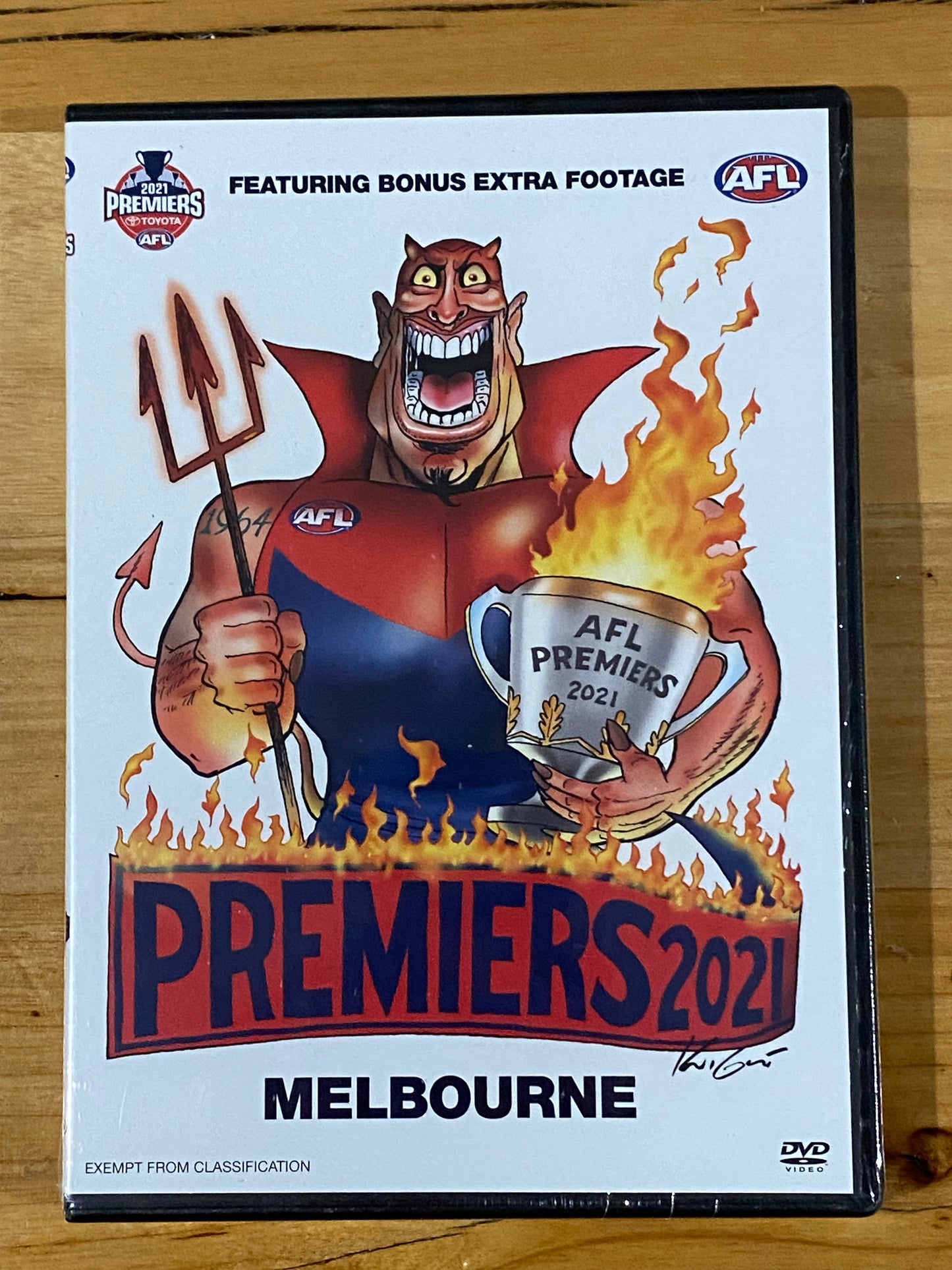 Premiers 2021 Melbourne DVD AFL PAL 4 New Sealed