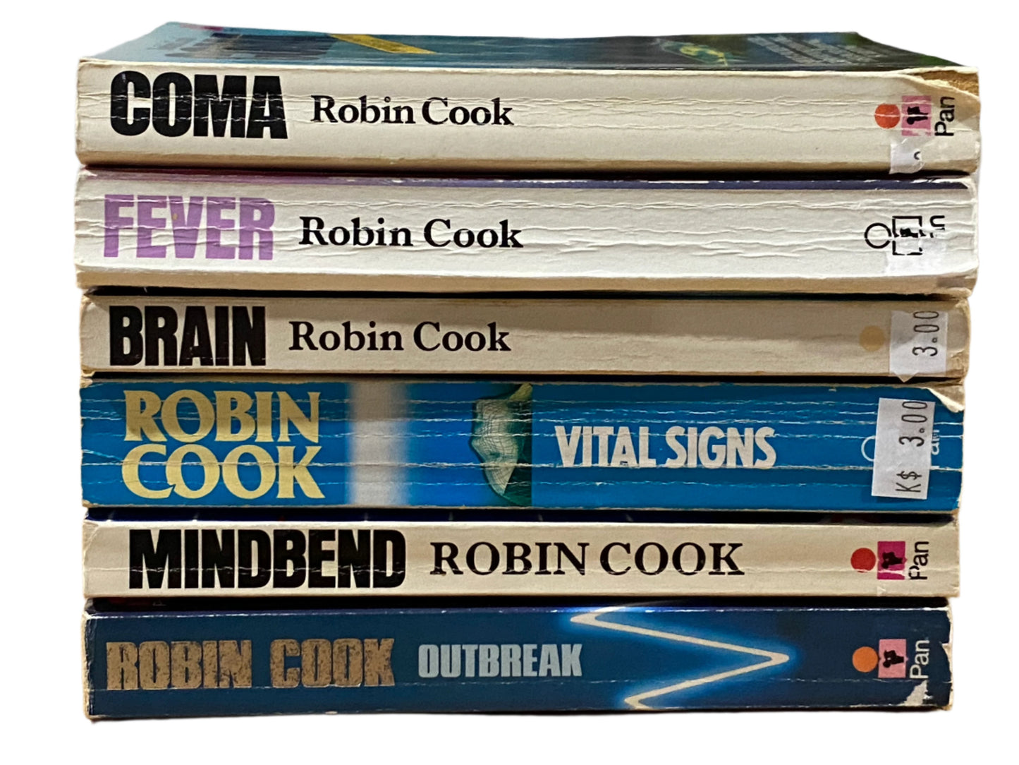 Robin Cook Vintage Paperback Novel x 6 Bundle Brain Coma Mindbend GD