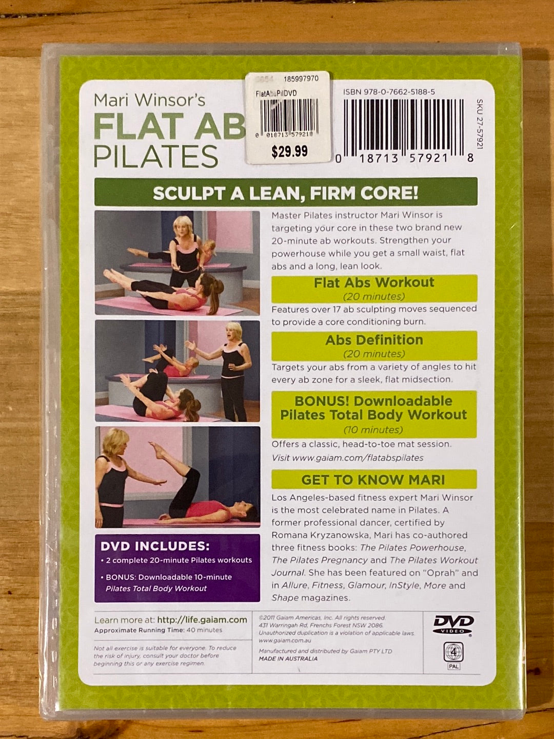 Mari Winsor's Flat Abs Pilates DVD Brand New Sealed