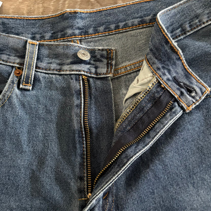 Levi's 550 Mens W 34 L 36 Denim Blue Jeans PC9-00550-4886