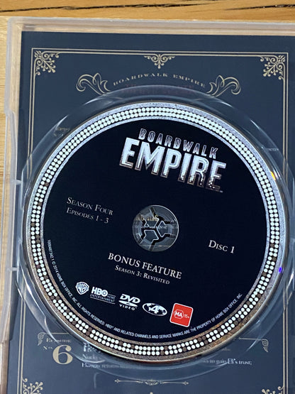 Boardwalk Empire Complete Fourth Season DVD 4-Disc Set PAL 4 VGC