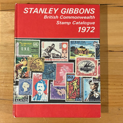 Stanley Gibbons British Commonwealth Stamp Catalogue 1972 Hardcover GD