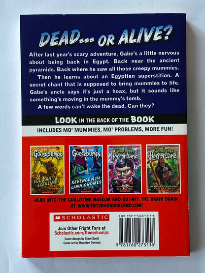 Goosebumps Return of The Mummy R.L.Stine Paperback 2015 VGC