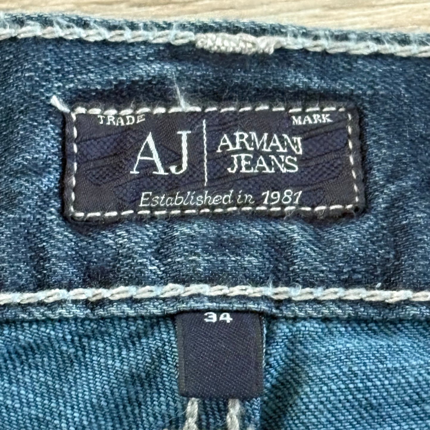 Armani Jeans J23 Mens Slim Fit Stretch Denim W34 L34 Blue New With Tags