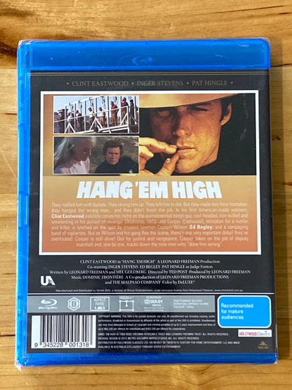 Clint Eastwood in Hang 'Em High Blu-Ray Region B Brand New Sealed