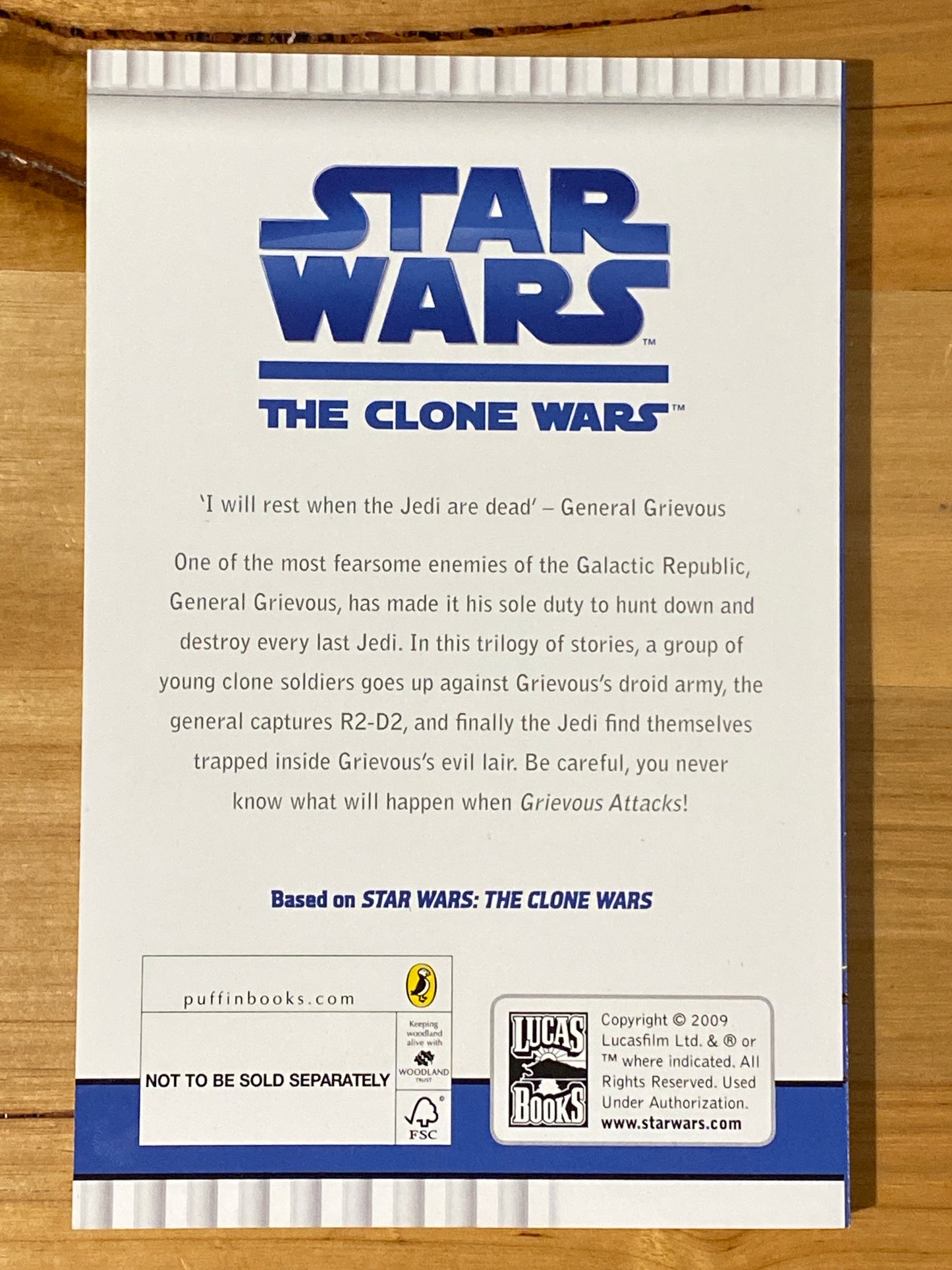 Star Wars The Clone Wars Grievous Attacks! by Paperback 2011 VGC