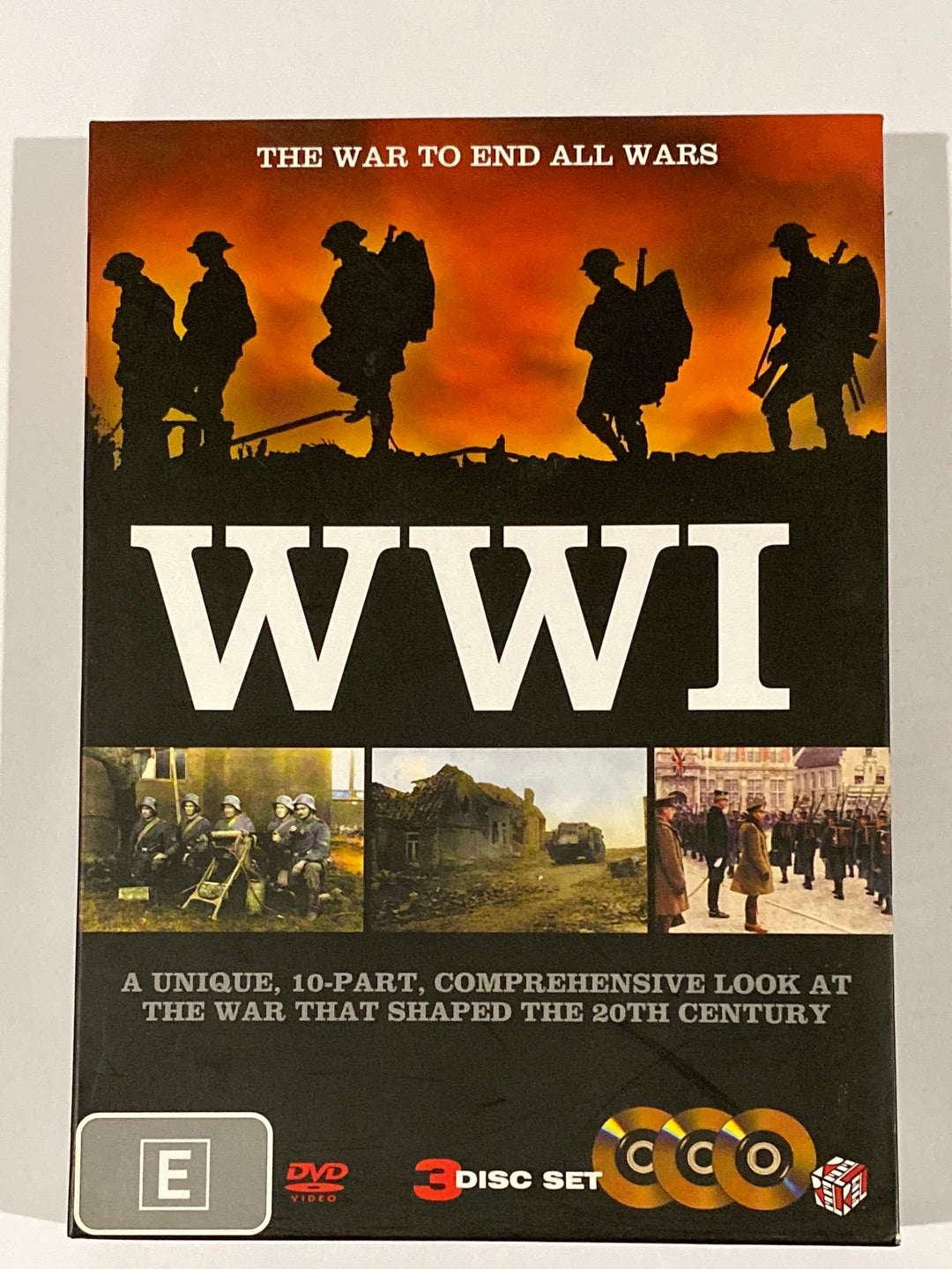 WWI The War To End All Wars DVD Documentary 3-Disc PAL 4 VGC