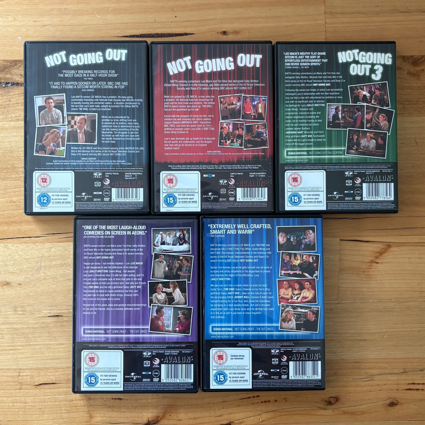 Not Going Out Series 1-5 DVD Bundle British Comedy PAL 2 VGC