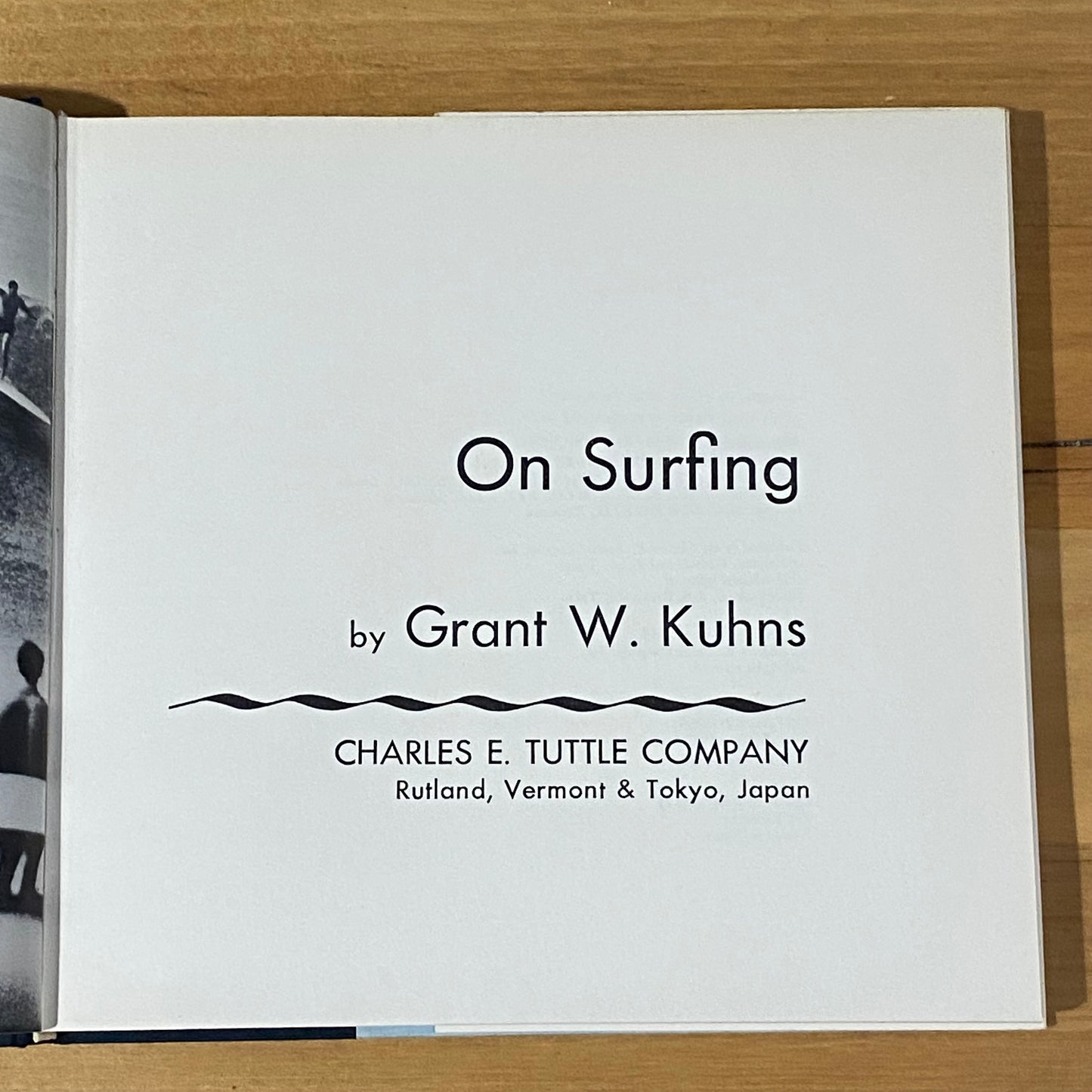 On Surfing by Grant Kuhns Vintage Hardcover 1968 GD