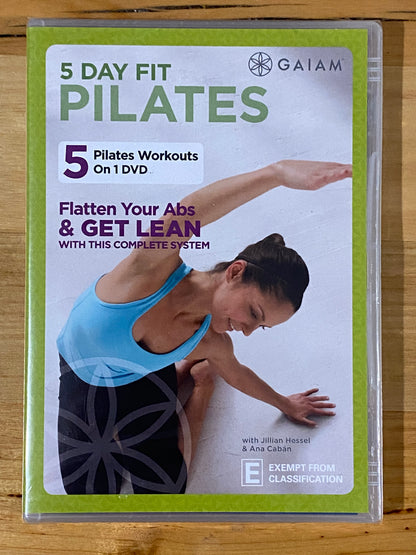 Gaiam 5 Day Fit Pilates DVD 5 Workout Routines PAL 4 New Sealed