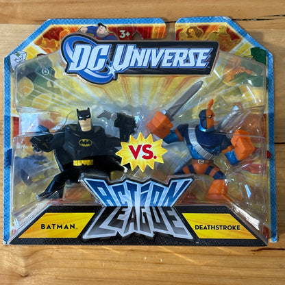 DC Universe Action League Batman vs Deathstroke 2011 New Sealed