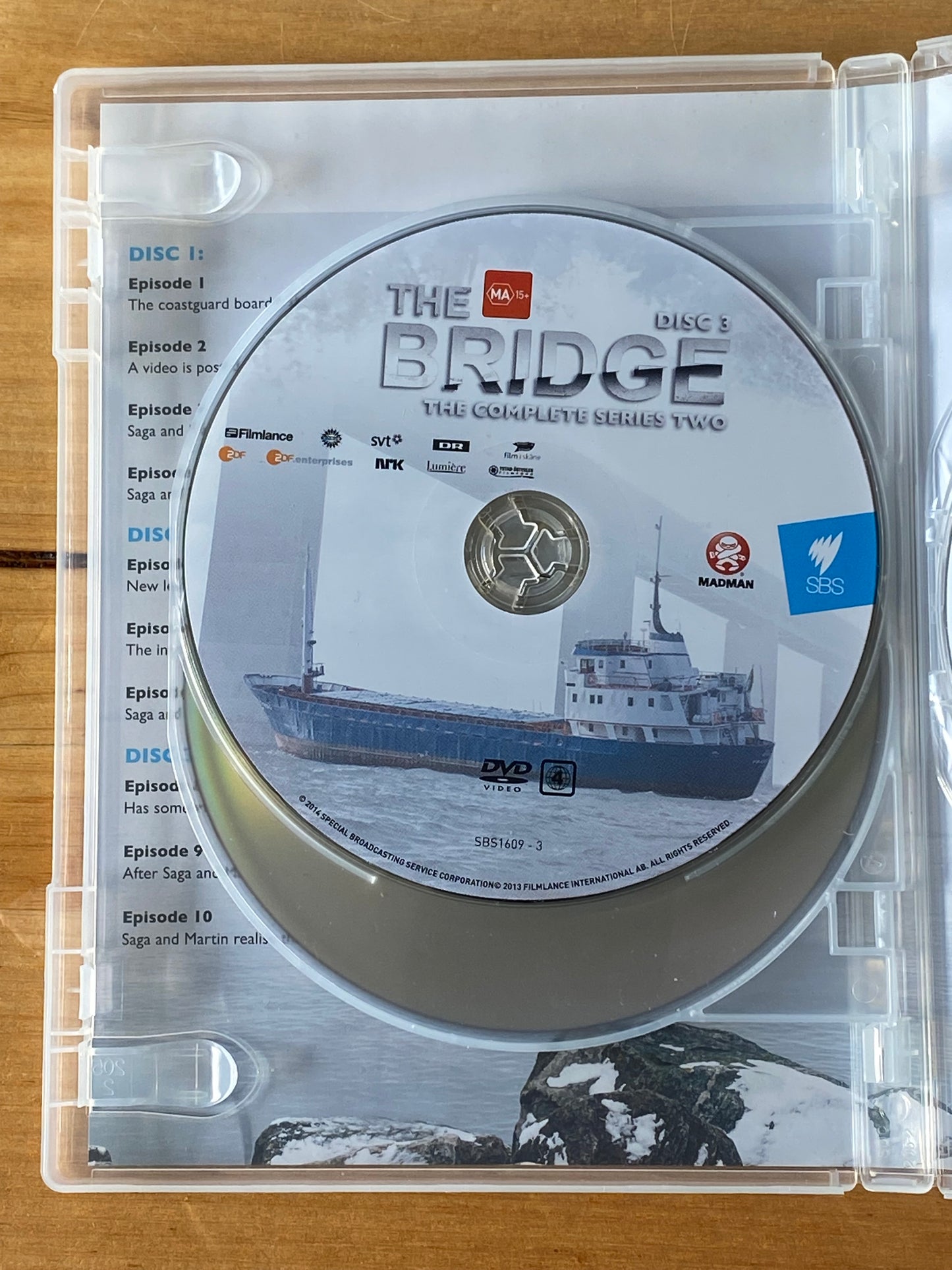 The Bridge Complete Series 1-3 DVD Swedish/Danish Crime Thriller PAL 4 VGC