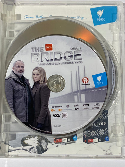 The Bridge Complete Series One & Two DVD Swedish/Danish Crime Thriller PAL 4 VGC