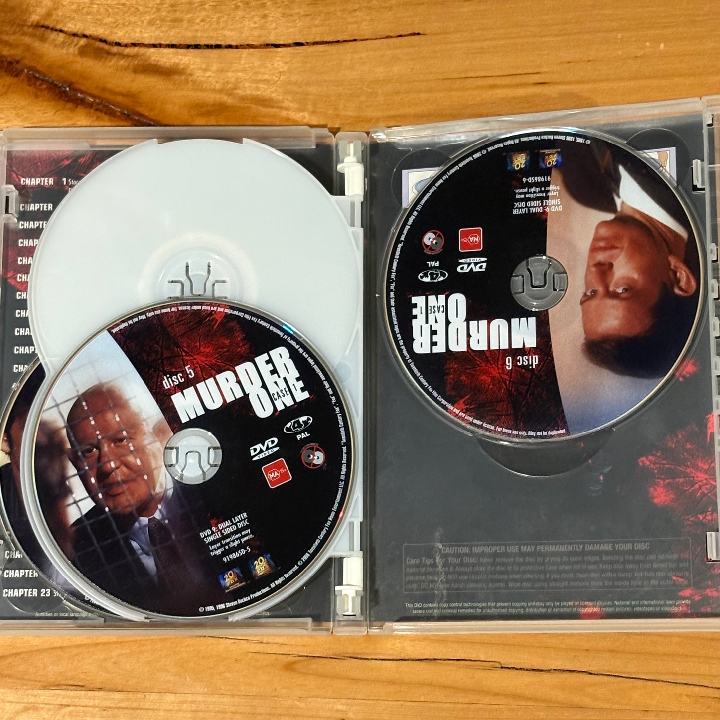 Murder One Cases 1 and 2 DVD US Drama Steven Bochco PAL 4 VGC