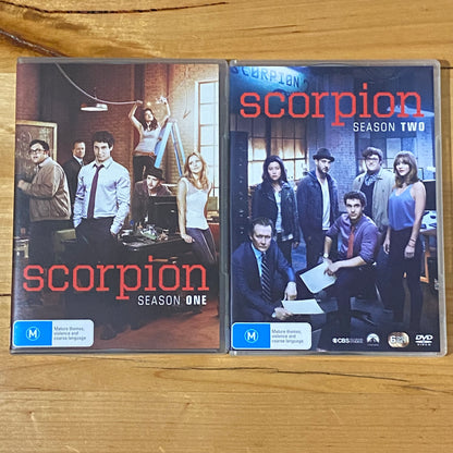 Scorpion Seasons 1 & 2 DVD 6-Disc Sets PAL 4 VGC