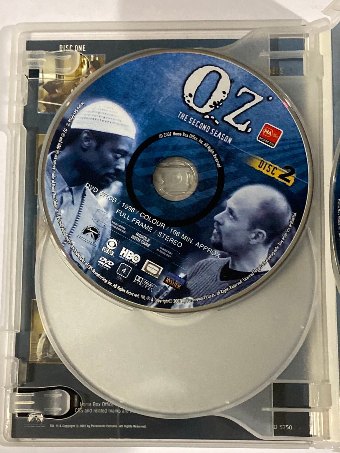 Oz The Second Season DVD 3-Disc Set PAL 4 VGC